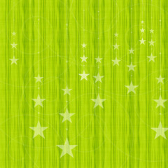 Green christmas winter background with stars