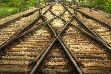 chemin de fer (image HDR)