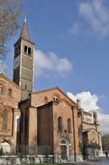 Fototapeta na wymiar sant eustorgio south side, milano