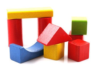 Wooden building blocks