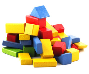 Wooden building blocks