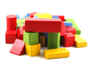 Wooden building blocks