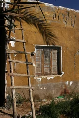 Fototapete Rund Maison dans une oasis égyptienne © Pierre-Jean DURIEU