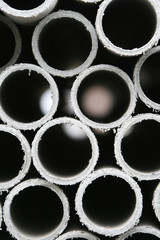 Close-up of asbestos pipes