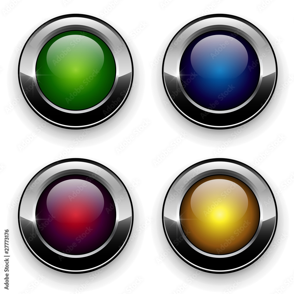 Poster web buttons set