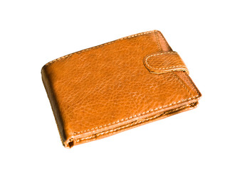 Wallet on a white background