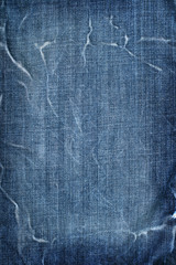 Cotton blue jeans texture background