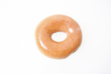 Donut with a sugar glaze