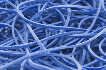 Blaue Gummibänder Hintergrund