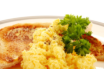 Scrambled Eggs on Toast