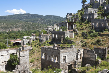 Fototapeta na wymiar Ruiny w Kayakoy, Turcja
