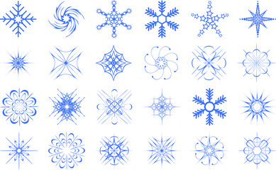 Vector snowflakes