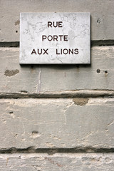 Dijon street, France