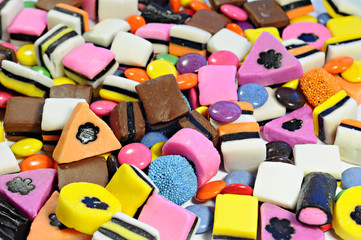 Background made of colorful candy