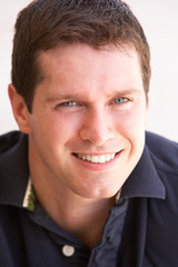 Fototapeta premium Portrait Of Happy Young Man