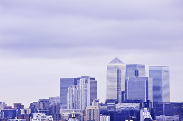 London financial district image with brands removed
