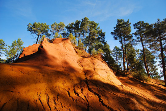 Fototapeta Couleurs dans les ocres de Roussillon