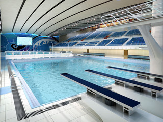 Interior of the swimming pool