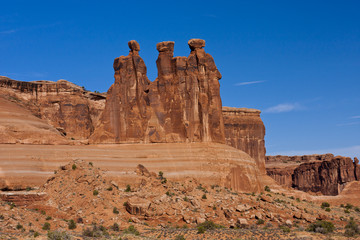 Fototapeta premium Three Gossips at Arches National Park