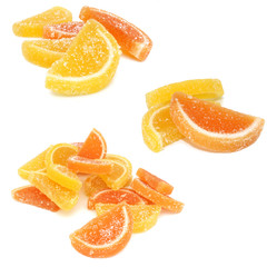 Fototapeta na wymiar Makaronu z owocami morza - Cytryny i pomarańcze