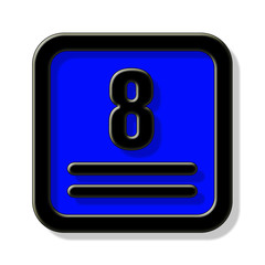 picto signalétique chiffre 8
