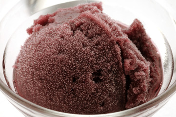 Sorbetto di vino clinton e mirtilli
