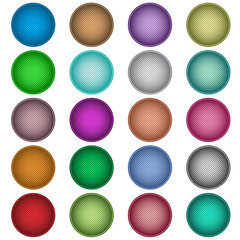 Textured web buttons set