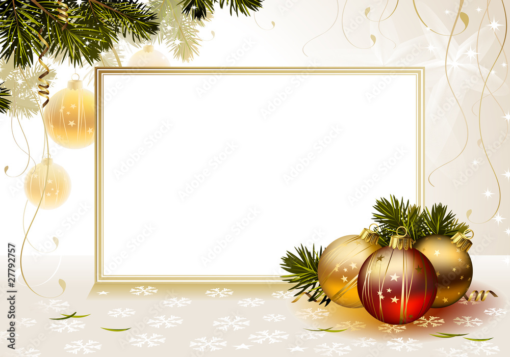 Canvas Prints light christmas background