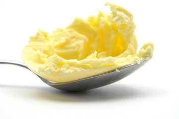 Margarine auf Löffel