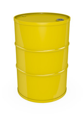 Yellow oil drum