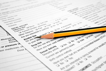 Medical history form