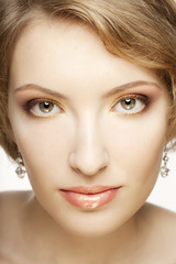Fototapeta premium Beautiful woman with perfect makeup.