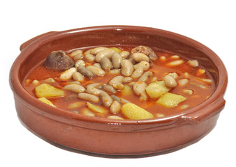 Cazuela de alubias.