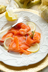 salmon on dish-salmone