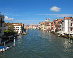 Venice 's Grand Canal with Blue sky