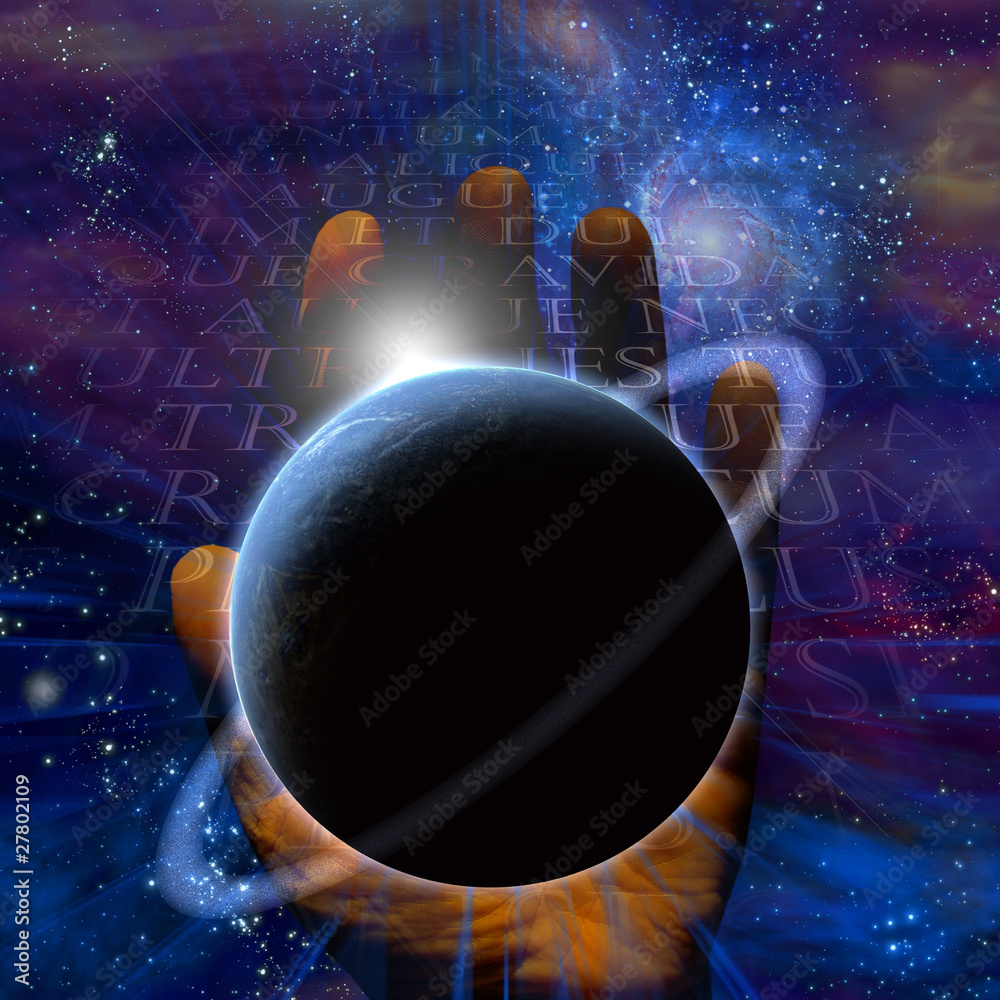 Wall mural high resolution planet create