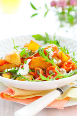 Potato salad with smoked salmon