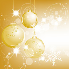 Golden Christmas background