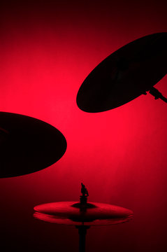 Cymbal Set In Silhouette