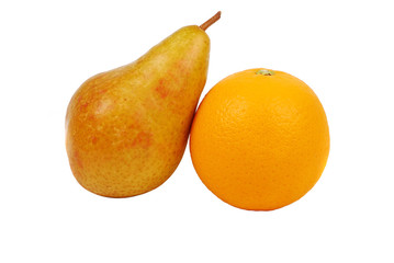 Pear and orange