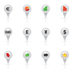 bouton, crise et reprise de la bourse - CAC40