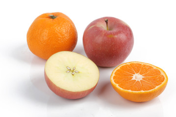 Apple and orange