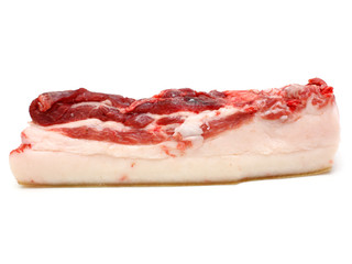 The big piece of fresh fat