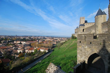 Fototapeta na wymiar Miasto Carcassonne