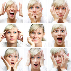 Fototapeta different facial expressions obraz