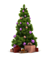 Christmas tree and gifts