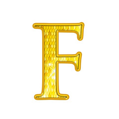 F - Alphabet Or avec écailles