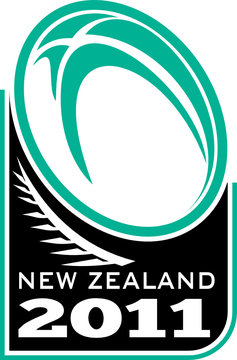 Rugby ball New Zealand 2011 shield