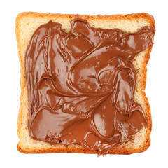 Toast with chocolate