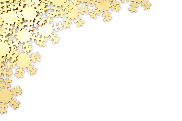 Flocons de neige dorés